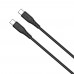Кабель ColorWay USB Type-C - USB Type-C (M/M), textured PVC, 3А, 1 м, Black (CW-CBPDCC094-BK)