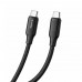 Кабель ColorWay USB Type-C - USB Type-C (M/M), TPE embossed, 3А, 2 м, Black (CW-CBPDCC102-BK)