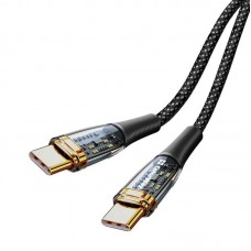 Кабель ColorWay USB Type-C - USB Type-C (M/M), transparent head, PD Fast Charging, 5 А, 100 W, 1.2 м, Black (CW-CBPDCC053-BK) Кабель ColorWay USB Type-C - USB Type-C (M/M), transparent head, PD Fast Charging, 5 А, 100 W, 1.2 м, Black (CW-CBPDCC053-BK)