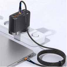 Кабель ColorWay USB Type-C - USB Type-C (M/M), transparent head, PD Fast Charging, 5 А, 100 W, 1.2 м, Black (CW-CBPDCC053-BK) Кабель ColorWay USB Type-C - USB Type-C (M/M), transparent head, PD Fast Charging, 5 А, 100 W, 1.2 м, Black (CW-CBPDCC053-BK)