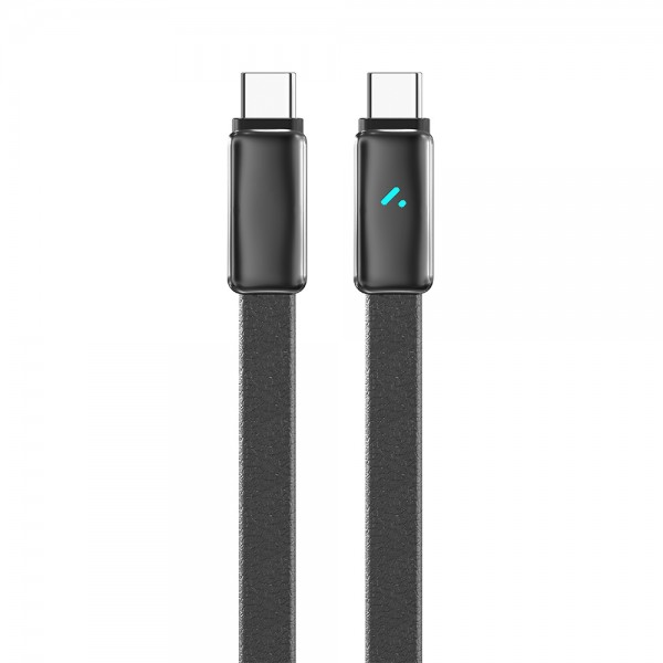 Кабель ColorWay USB Type-C - USB Type-C (M/M), ultra-thin, 5А, 1 м, Black (CW-CBPDCC100-BK)