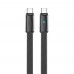 Кабель ColorWay USB Type-C - USB Type-C (M/M), ultra-thin, 5А, 1 м, Black (CW-CBPDCC100-BK)
