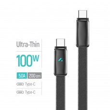 Кабель ColorWay USB Type-C - USB Type-C (M/M), ultra-thin, 5А, 1 м, Black (CW-CBPDCC100-BK) Кабель ColorWay USB Type-C - USB Type-C (M/M), ultra-thin, 5А, 1 м, Black (CW-CBPDCC100-BK)