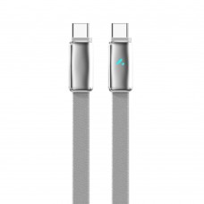 Кабель ColorWay USB Type-C - USB Type-C (M/M), ultra-thin, 5А, 1 м, Grey (CW-CBPDCC100-GR)