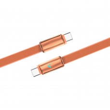 Кабель ColorWay USB Type-C - USB Type-C (M/M), ultra-thin, 5А, 1 м, Orange (CW-CBPDCC100-OR)
