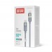 Кабель ColorWay USB Type-C - USB Type-C (M/M), warm light, 3А, 1 м, Grey (CW-CBPDCC092-GR)