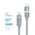 Кабель ColorWay USB Type-C - USB Type-C (M/M), warm light, 3А, 1 м, Grey (CW-CBPDCC092-GR)