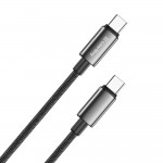 Кабель ColorWay USB Type-C - USB Type-C (M/M), zinc alloy braided, 5А, 1 м, Black (CW-CBPDCC098-BK) Кабель ColorWay USB Type-C - USB Type-C (M/M), zinc alloy braided, 5А, 1 м, Black (CW-CBPDCC098-BK)