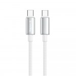Кабель ColorWay USB Type-C - USB Type-C (M/M), zinc alloy braided, 5А, 2 м, White (CW-CBPDCC099-WT) Кабель ColorWay USB Type-C - USB Type-C (M/M), zinc alloy braided, 5А, 2 м, White (CW-CBPDCC099-WT)