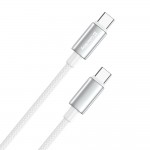 Кабель ColorWay USB Type-C - USB Type-C (M/M), zinc alloy braided, 5А, 2 м, White (CW-CBPDCC099-WT) Кабель ColorWay USB Type-C - USB Type-C (M/M), zinc alloy braided, 5А, 2 м, White (CW-CBPDCC099-WT)