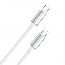 Кабель ColorWay USB Type-C - USB Type-C (M/M), zinc alloy braided, 5А, 2 м, White (CW-CBPDCC099-WT) Кабель ColorWay USB Type-C - USB Type-C (M/M), zinc alloy braided, 5А, 2 м, White (CW-CBPDCC099-WT)