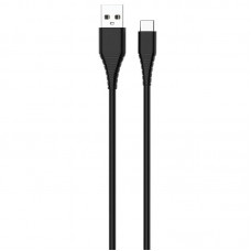 Кабель ColorWay USB-USB Type-C (PVC), 2.4А, 1м, Black (CW-CBUC026-BK)