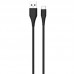 Кабель ColorWay USB-USB Type-C (PVC), 2.4А, 1м, Black (CW-CBUC026-BK)