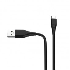 Кабель ColorWay USB-USB Type-C (PVC), 2.4А, 1м, Black (CW-CBUC026-BK)