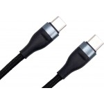 Кабель Dengos USB Type-C - USB Type-C, 0.25 м (M/M), Black (NTK-TC-TC-SHRT-BLACK)