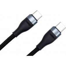 Кабель Dengos USB Type-C - USB Type-C, 0.25 м (M/M), Black (NTK-TC-TC-SHRT-BLACK)