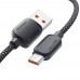Кабель Essager Breeze USB - USB Type-C (M/M), 100W, 1 м Black (EXC7A-WL01-P)