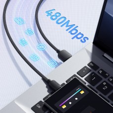 Кабель Essager Breeze USB - USB Type-C (M/M), 100W, 1 м White (EXC7A-WL02-P)