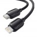 Кабель Essager Breeze USB Type-C - Ligthning (M/M), 20W, 1 м Black (EXCTL-WL01-P)