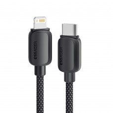 Кабель Essager Breeze USB Type-C - Ligthning (M/M), 20W, 2 м Black (EXCTL-WLA01-P)