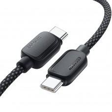 Кабель Essager Breeze USB Type-C - USB Type-C (M/M), 100W, 1 м Black (EXCTT1-WL01-P)