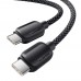 Кабель Essager Breeze USB Type-C - USB Type-C (M/M), 100W, 2 м Black (EXCTT1-WLA01-P)