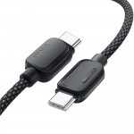 Кабель Essager Breeze USB Type-C - USB Type-C (M/M), 100W, 3 м Black (EXCTT1-WLC01-P) Кабель Essager Breeze USB Type-C - USB Type-C (M/M), 100W, 3 м Black (EXCTT1-WLC01-P)
