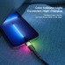 Кабель Essager Colorful LED USB - Lightning (M/M), 1 м Black (EXCL-XCD01)