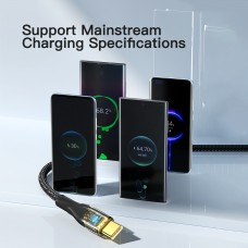 Кабель Essager Interstellar Transparent Design USB - USB Type-C (M/M), 100W, 1 м Black (EXCT-XJ01-P)