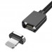 Кабель Essager Magic Power Magnetic USB - Lightning (M/M), 1 м Black (EXCCXL-ML01)
