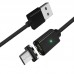Кабель Essager Magic Power Magnetic USB - MicroUSB (M/M), 1 м Black (EXCCXM-ML01)
