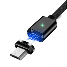 Кабель Essager Magic Power Magnetic USB - MicroUSB (M/M), 1 м Black (EXCCXM-ML01)
