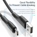 Кабель Essager Rousseau USB - USB Type-C (M/M), 1 м Black (EXCT-LS01)