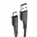Кабель Essager Rousseau USB - USB Type-C (M/M), 1 м Black (EXCT-LS01)