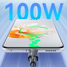 Кабель Essager Simple 3 in 1 USB - MicroUSB+USB Type-C+Lightning (M/M), 100W, 1.2 м Black (EXCMTL-JJ01-P)