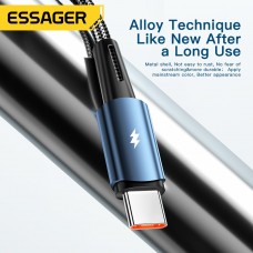 Кабель Essager Sunset USB - USB Type-C (M/M), 120W, 1 м Black (EXC120-CG01-P)