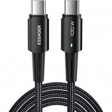 Кабель Essager Sunset USB Type-C - USB Type-C (M/M), 100W, 3 м Black (EXCTT1-CGC01)