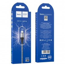 Кабель Hoco X50 Excellent USB - Lightning, 1 м, Grey (6931474734204)
