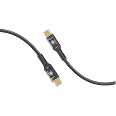 Кабель Promate Lucidline-CC120 USB Type-C - USB Type-C (M/M), 5 A, 100 W, 1.2 м, Black (lucidline-cc120.black)