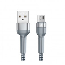Кабель Remax Jany Series USB - micro USB, 1m Silver (RC-124m)