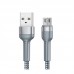Кабель Remax Jany Series USB - micro USB, 1m Silver (RC-124m)