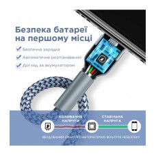 Кабель Remax Jany Series USB to Type-C Silver (RC-124A)