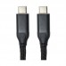 Кабель San Guan USB Type-C - USB Type-C (M/M) PD 60W, 3 м, Black (CA914104)