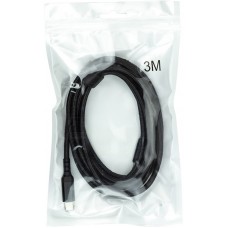 Кабель San Guan USB Type-C - USB Type-C (M/M) PD 60W, 3 м, Black (CA914104)