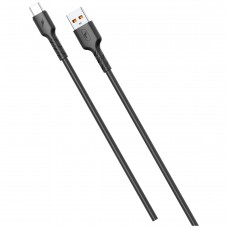 Кабель SkyDolphin S07T TPE High Elastic Line USB - USB Type-C (M/M), 1 м, Black (SDUSB-000596)