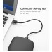 Кабель Ugreen US102 USB - USB (AM/AM), 0.5 м, Black (10308)