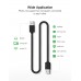 Кабель Ugreen US102 USB - USB (AM/AM), 0.5 м, Black (10308)