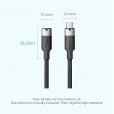 Кабель Vention USB Type-C - USB Type-C (M/F), 100W, 5A, 0.5 м, Black (TRFBD) Кабель Vention USB Type-C - USB Type-C (M/F), 100W, 5A, 0.5 м, Black (TRFBD)