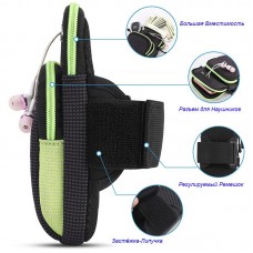 Спортивний чохол на руку BeCover BC0011 6.5" Black/Yellow (705346) + органайзер для навушників Спортивний чохол на руку BeCover BC0011 6.5" Black/Yellow (705346) + органайзер для навушників
