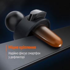Тримач автомобільний СolorWay Gravity Mechanical Car Mount (CW-CHG18-BK)